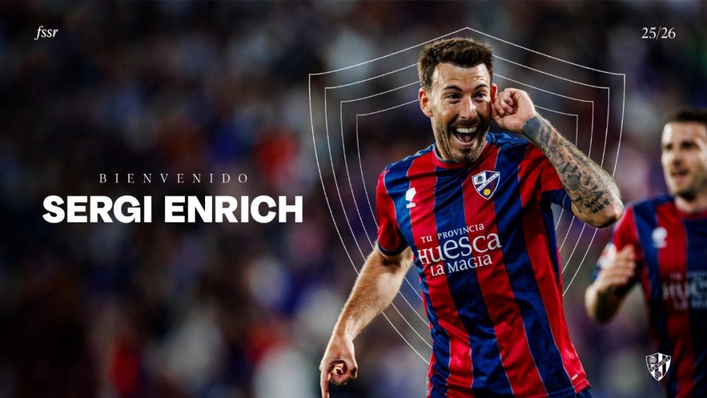 Sergi Enrich seguirá vistiendo la camiseta de la SD Huesca