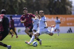 Orest Lebedenko, en un encuentro de pretemporada con el SC Vitoria Guimaraes