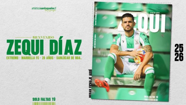 Zequi Díaz vuelve al Atlético Sanluqueño CF.
