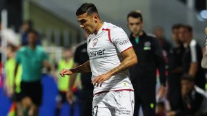 Roberto Arroyo, primeros minutos con el primer equipo de CA Osasuna en Copa del Rey