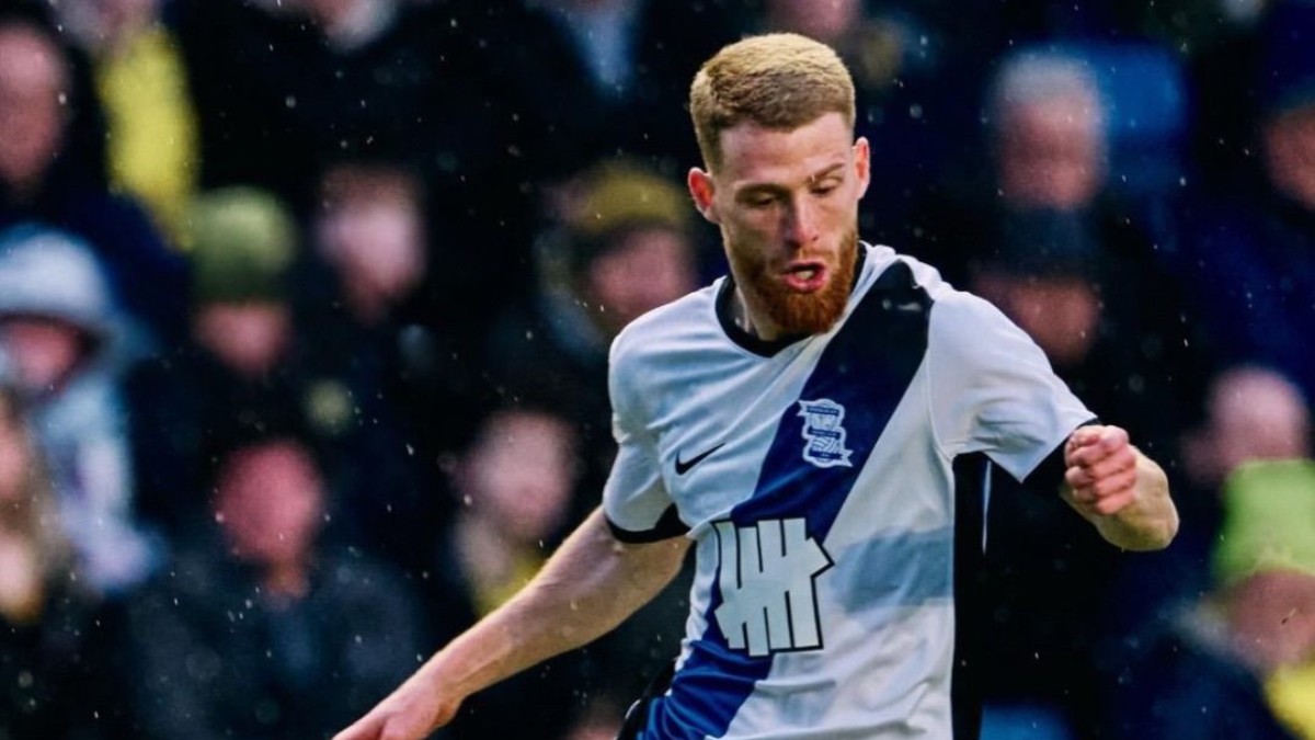 Carlos Vicente, en su debut con el Birmingham City CF.