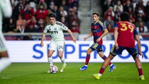 Jorge Alastey, durante su debut con el Austin FC en la MLS